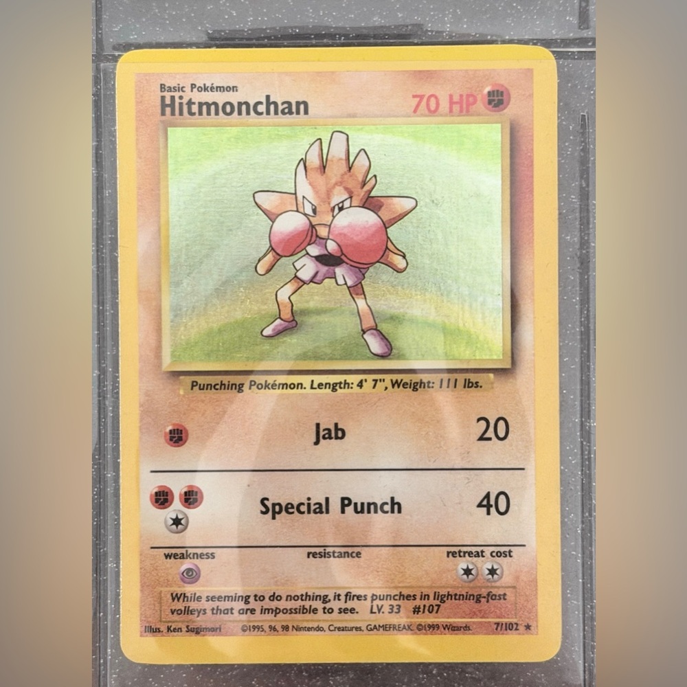 Hitmonchan Holo - Pokémon Card